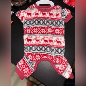 Festive Red and White Pets PJs